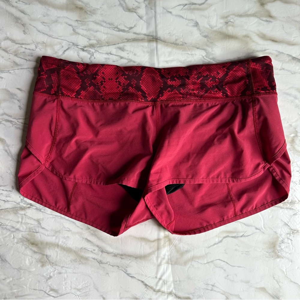 lululemon athletica Red Athletic Shorts